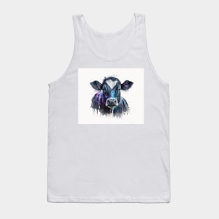 Cow Watercolour Painting Tank Top